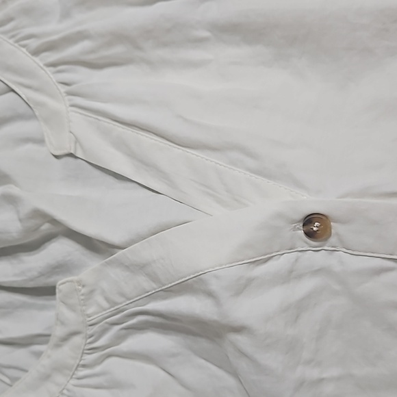 White Button Down Blouse - Picture 3 of 5